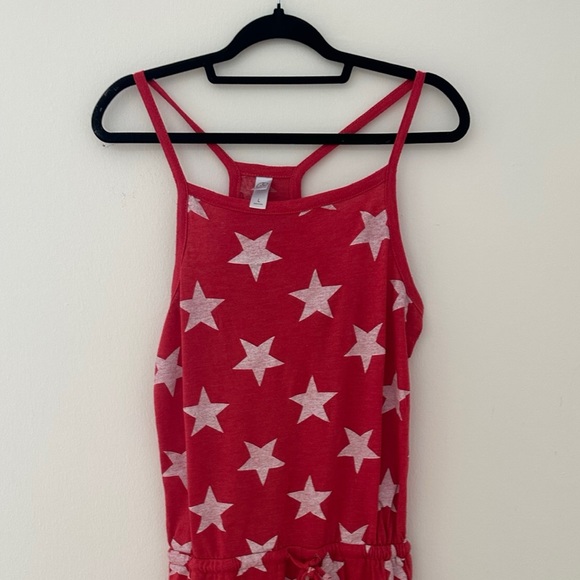 Alternative Sleeveless Romper Red With White Stars - Picture 5 of 5
